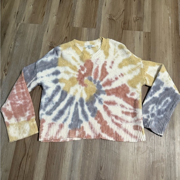 Madewell Sweaters - Madewell Multicolor Tie-Dye Crew Neck Sweater